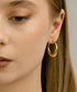 Cercei din argint Nia (Silver/Gold)